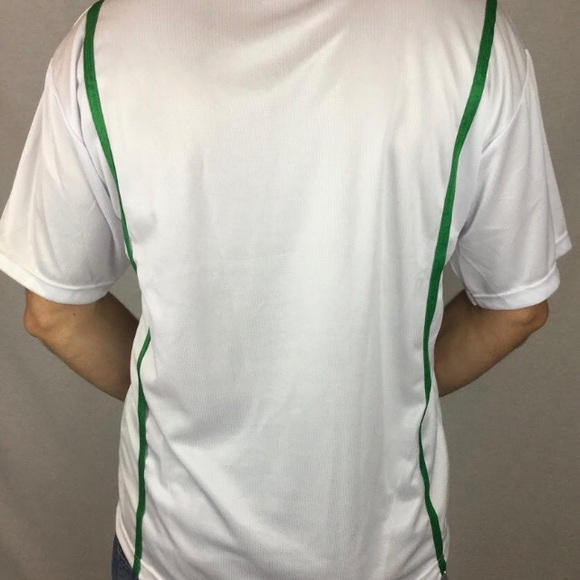 Slovenia National Team white with green vintage retro replica soccer jersey - Picture 2 of 2